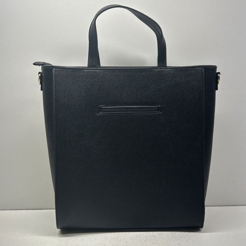 London Fog 100th Anniversary Collection Handbag Sophia Studded Tote Black NWOT - Picture 3 of 7